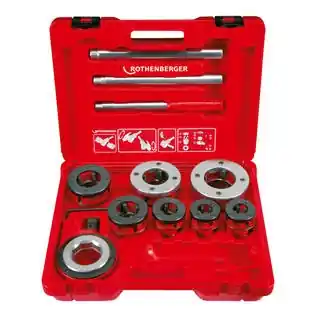 Rothenberger Accessoires 070892X Super Cut-Set BSPT R,1/2-2" (jeu de coupe) Kit de coupe-fil dans une mallette