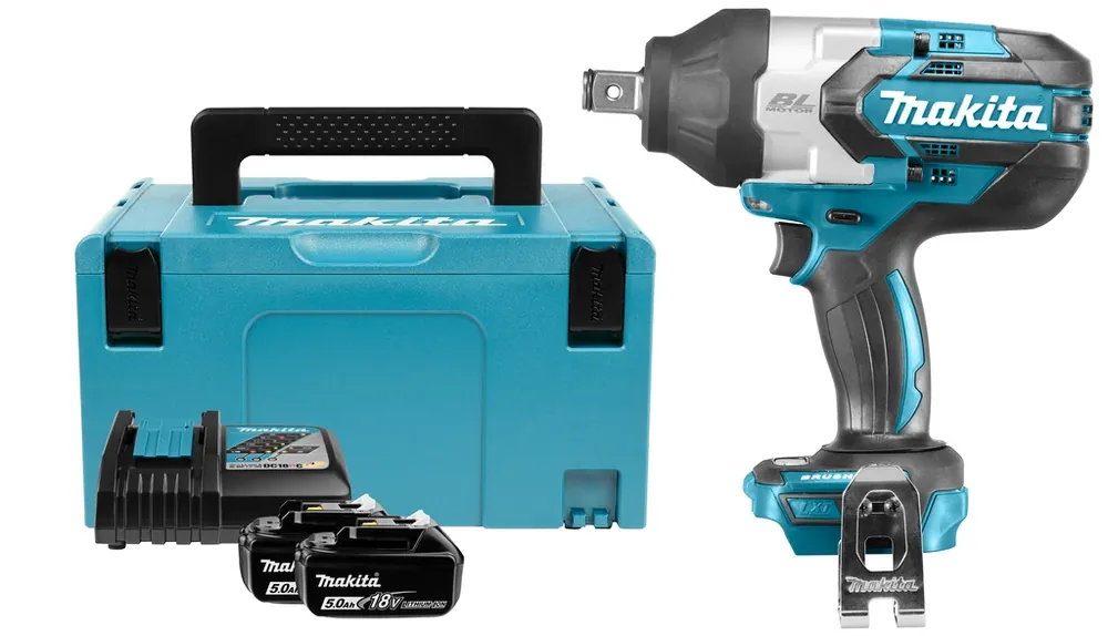 Makita DTW1001RTJ Boulonneuse à chocs 18V Li-Ion 5 Ah 1050 Nm