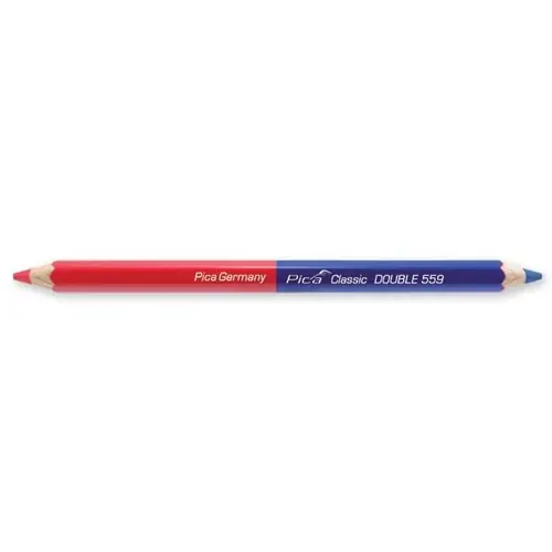 Pica PI559-10 Classic Double Pencil 559/50 Rouge et Bleu en 1 10 pièces