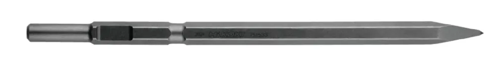 HIKOKI Accessoires 751533 Burin à pointe 19 mm rond / 21 mm hexagonal 450mm