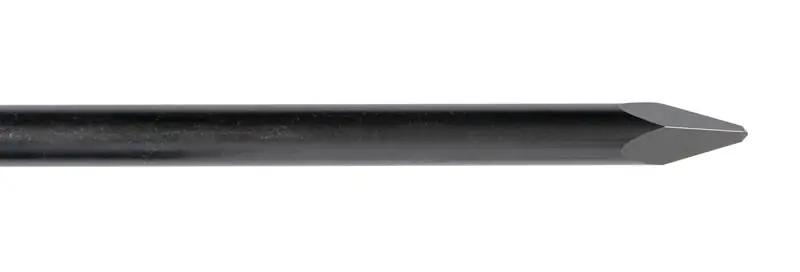 HIKOKI Accessoires 751571 Ciseau à pointe hexagonale 28mm avec collier (1 1/8") 550mm