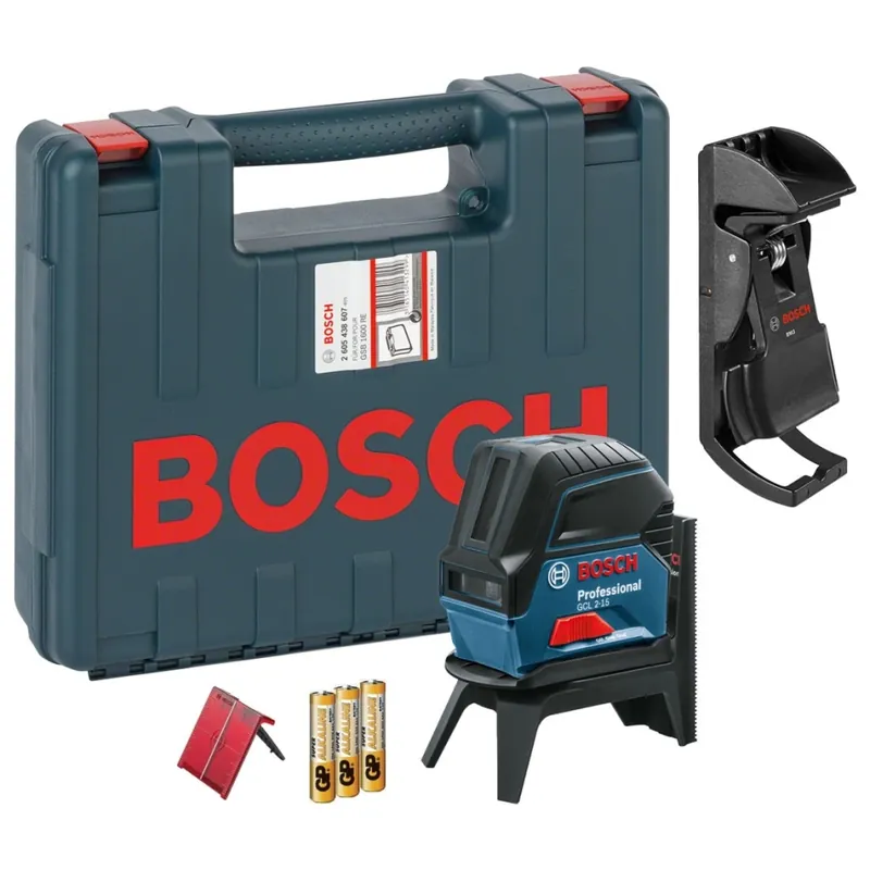 Bosch Bleu 0601066E02 GCL 2-15 Professionnel Line Laser dans la valise
