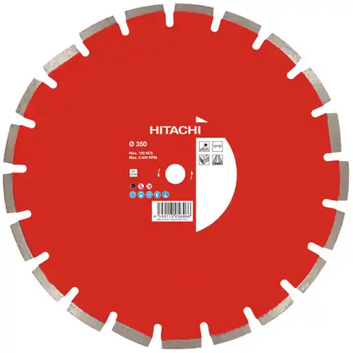 HIKOKI Accessoires 773020 Lame de scie diamantée 350 x 20 x 10mm type laser brique
