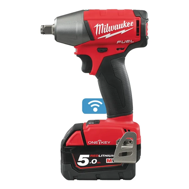 Milwaukee 4933451374 M18 ONEIWF12-502X Clé à chocs à accu 1/2" avec anneau de friction 18V 5.0Ah Li-Ion