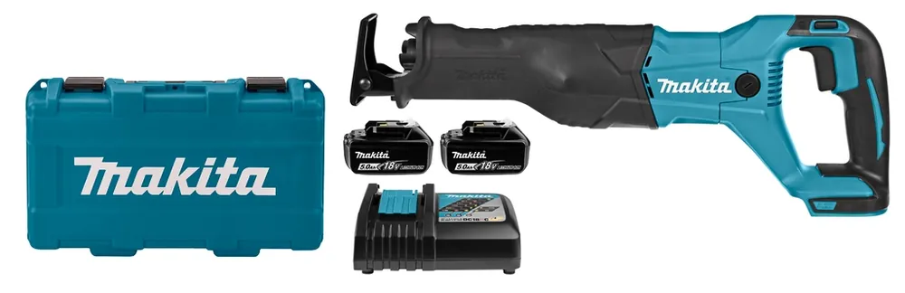 Makita DJR186RTE Scie récipro 18V Li-Ion 5 Ah
