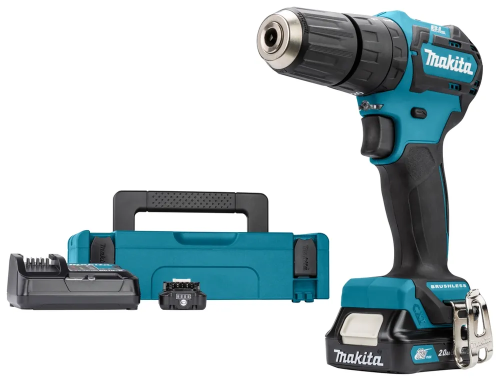 Makita HP332DSAJ Perceuse visseuse à percussion 10,8V 2 Ah CXT 10 mm