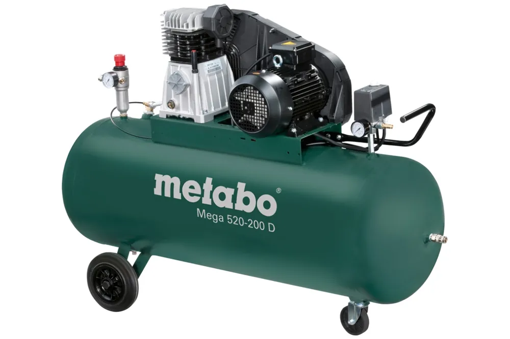 Metabo 601541000 Mega 520-200D Compresseur 10 Bar