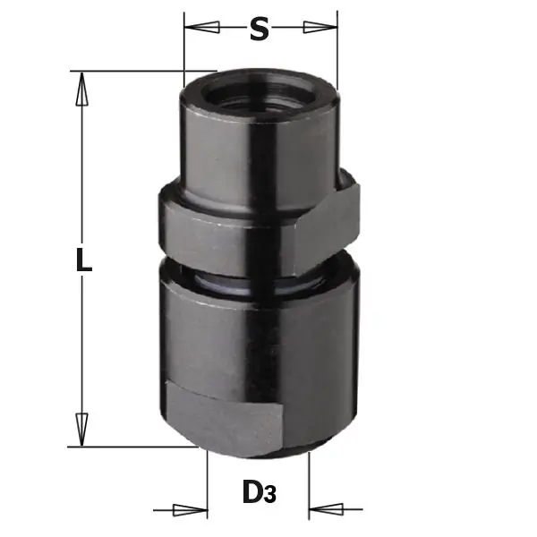 CMT 796.100.00 Porte fraise pour fraiseuse ØM10x1,5
