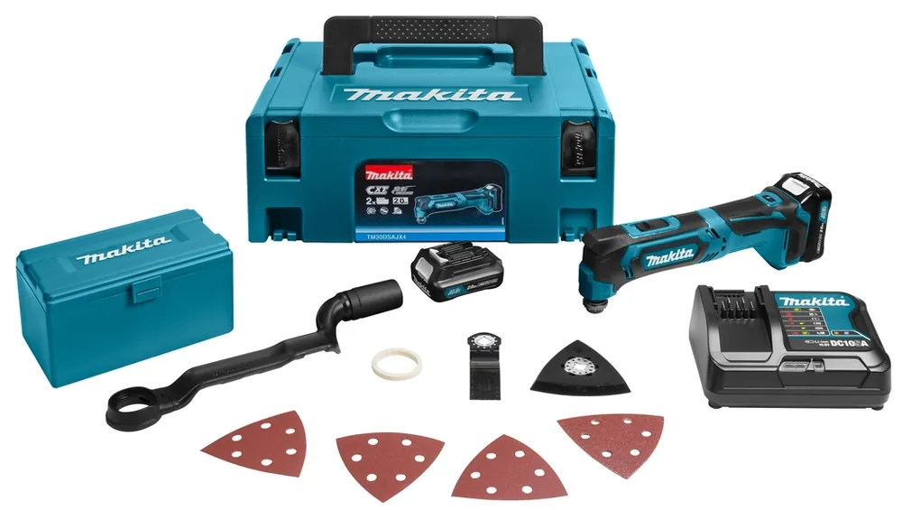 Makita TM30DSAJX4 Découpeur-ponceur multifonctions 10,8V (kit d‘accessoires)