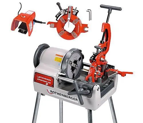 Rothenberger 56255 Coupe-fil Supertronic 3SE avec tête automatique 1/2-3".