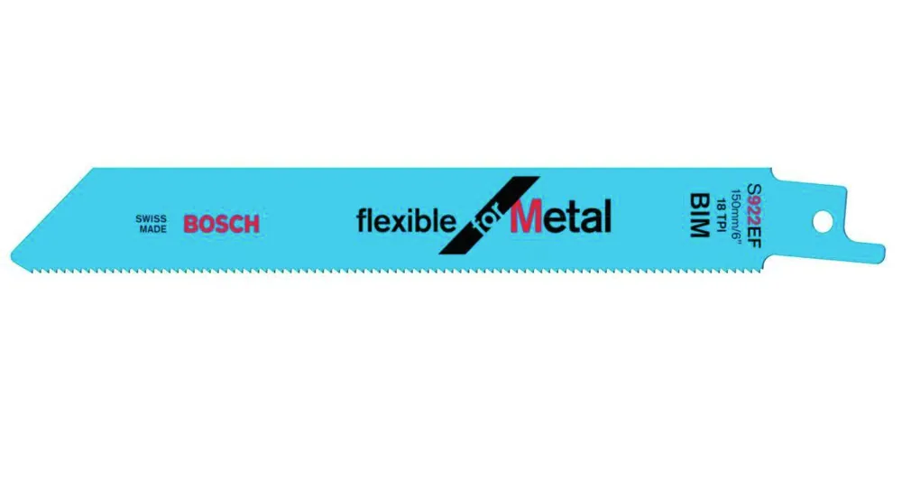 Bosch Bleu Accessoires 2608656015 S922EF Lame de scie sabre Flexible pour métal 150 mm 5 pièces