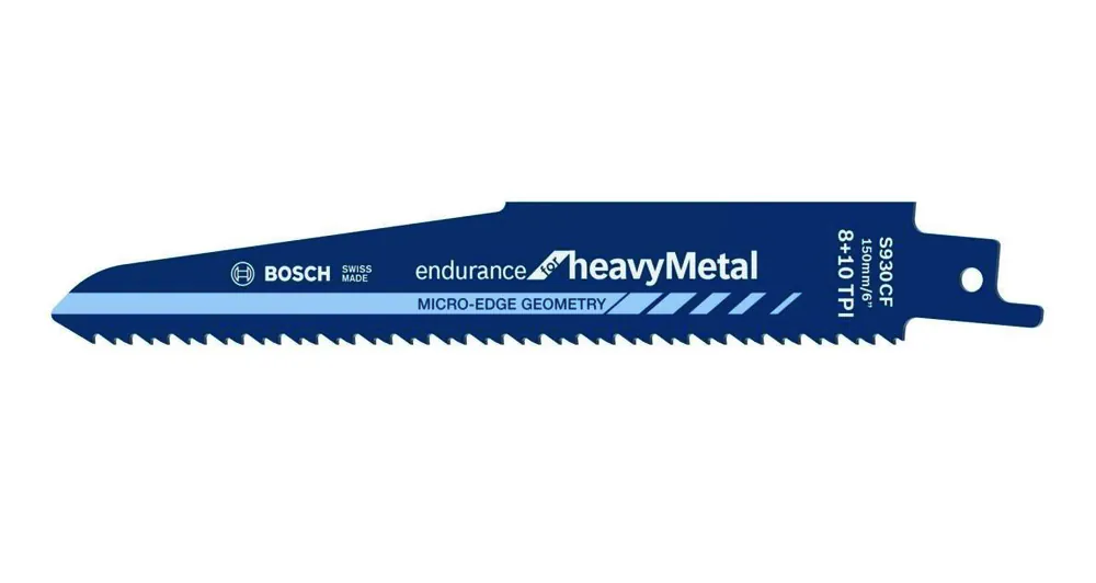 Bosch Bleu Accessoires 2608657527 S930CF Lame de scie sabre Endurance pour métal lourd 150 mm 5 pièces