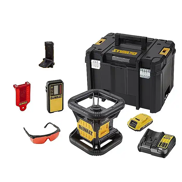 DeWalt DCE074D1R-QW 18V 2.0Ah Li-Ion Laser rouge rotatif entièrement automatique (intérieur)