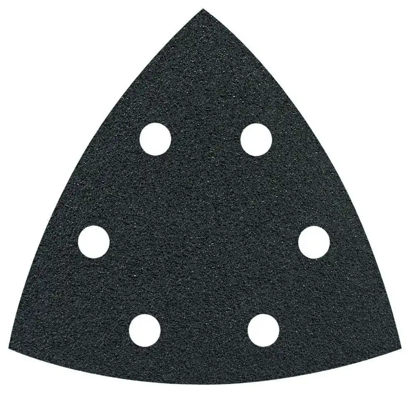 Bosch Bleu Accessoires 2608605192 Disque de ponçage idéal pour les revêtements et composites 93x93 mm 6 trous P80 5 pièces