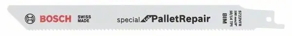 Bosch Bleu Accessoires 2608658034 PRO Pallet Repair S725VFR lame de scie, 1.25x19x190 mm 100 pièces