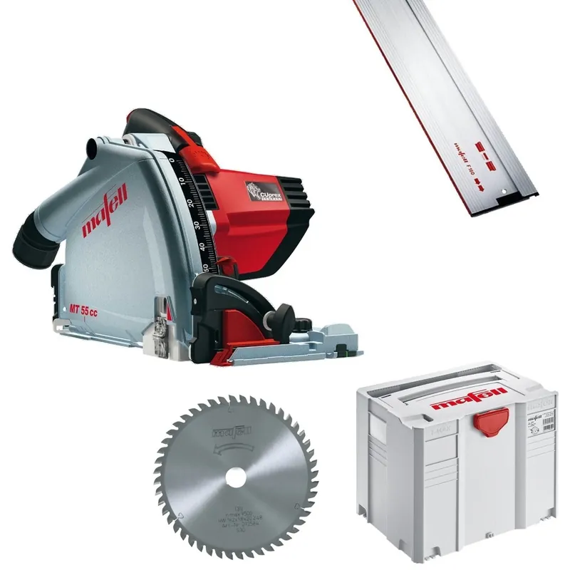 Mafell 1P0330 MT55 cc Scie à guichet Midi-MAX en T-Max avec rail de guidage F160