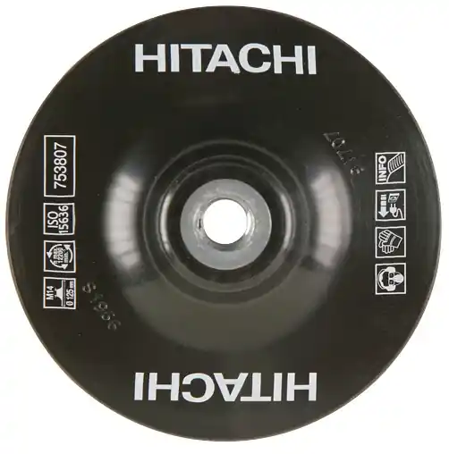 HIKOKI Accessoires 753809 Patin souple pour disque en fibre 180 mm M14