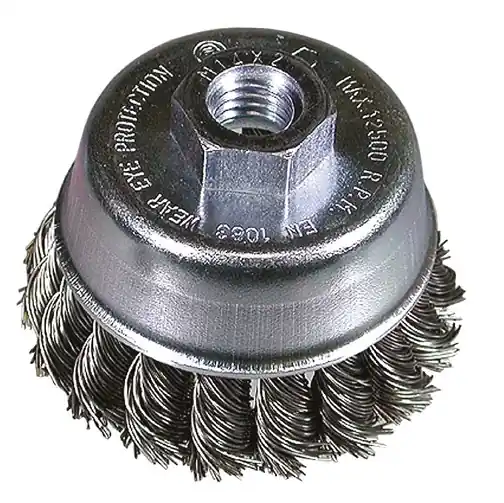 HIKOKI Accessoires 751306 Brosse à godet 65 x m14 x 0,5 avec fil torsadé