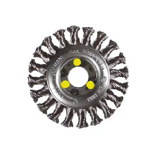 HIKOKI Accessoires 751305 Brosse roulante 115 x 22,2 x 0,5 avec fil d‘acier trempé et torsadé pour l‘acier inoxydable