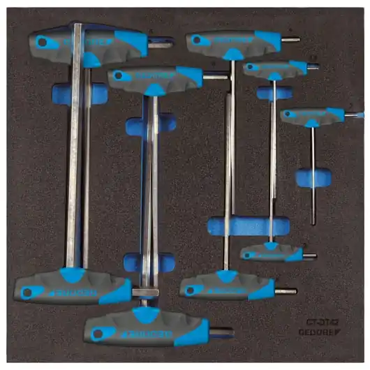 Gedore 2309009 1500 CT2-DT 2142 Jeu de clés à molette 9 pièces