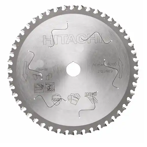 HIKOKI Accessoires 752439 Lame de scie circulaire pour aluminium 190 x 30, 54 dents pour utilisation avec C7BU2/C7MFA/C7SS/C7U2