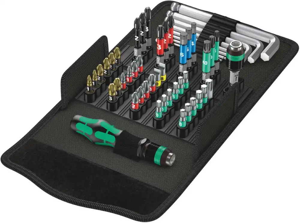 Wera 05057460001 5057460001 Kraftform Kompakt 100 Tool Set 52 Pieces in Case !