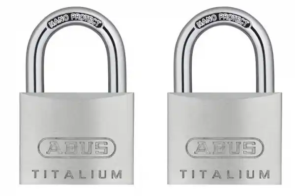 ABUS H64TI/30 TWINS C Titalium Cadenas, deux pièces, à verrouillage égal