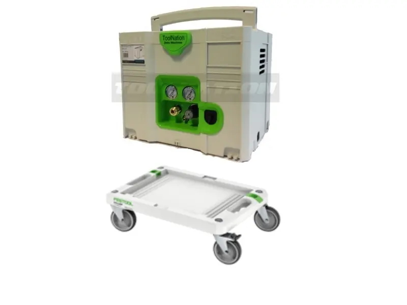 Toolnation 311212TNA SysComp 150-8-6 Compressor in T-Loc Systainer Edition limitée ! + Festool RB-SYS Systainer Cart