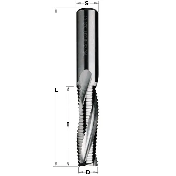 CMT 195.160.12 Fraise hélicoïdale 16mm, tige 16mm - Gauche