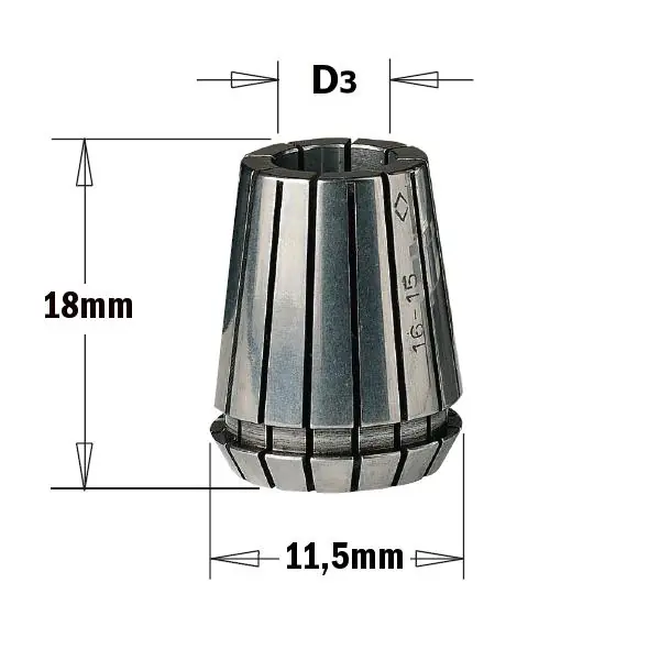 CMT 184.040.11 Pince pour mandrin ER11 4mm