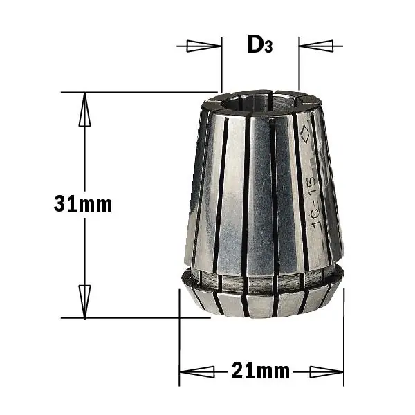 CMT 184.100.25 Pince pour mandrin ER25 10mm