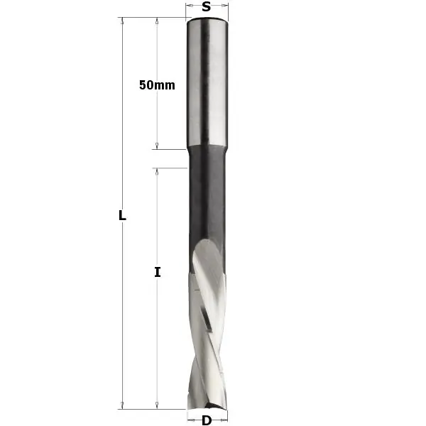 CMT 161.120.31 Mèche à mortaiser hélicoïdale - Droite 12mm - tige 13x50