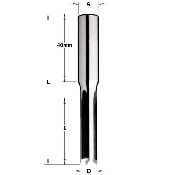 CMT 105.160.30 Foret de perçage (bec de poisson) 16mm - tige 10 x 40mm