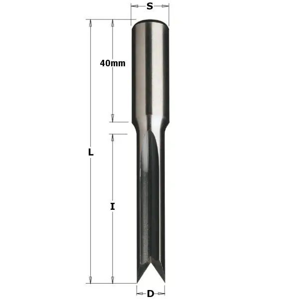CMT 179.070.50 Foret de perçage (bec de poisson) 7mm - tige 13 x 40mm