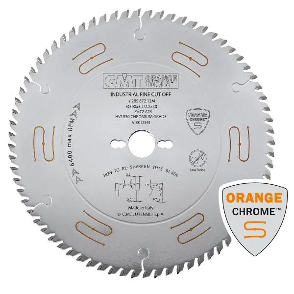 CMT 285.640.10M Scie circulaire à faible bruit - dentée à gauche et droite 250 x 30 x 40D