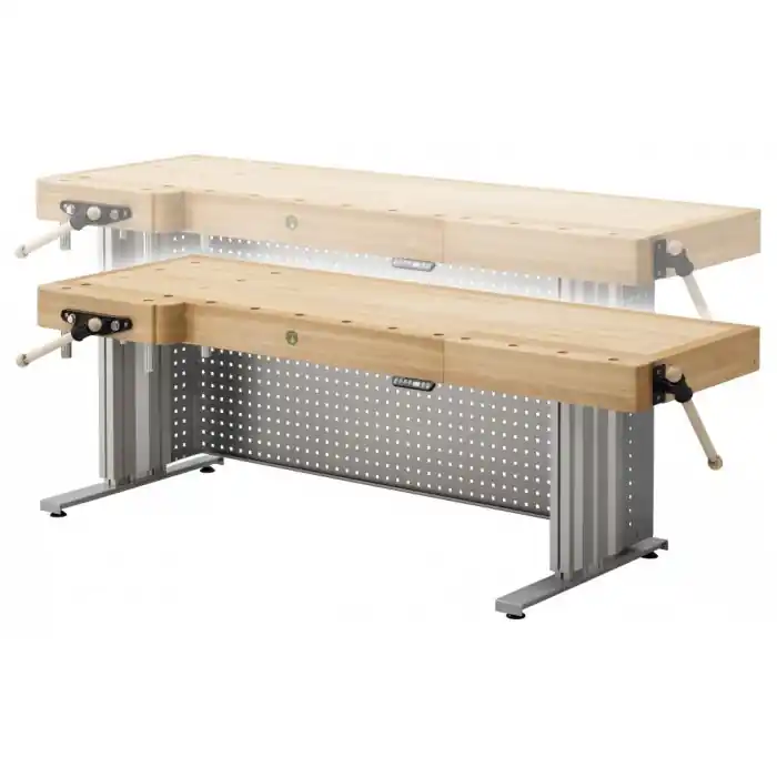 Ulmia 4-200 eHV Établi ergonomique de 2000 mm réglable 230 Volt.