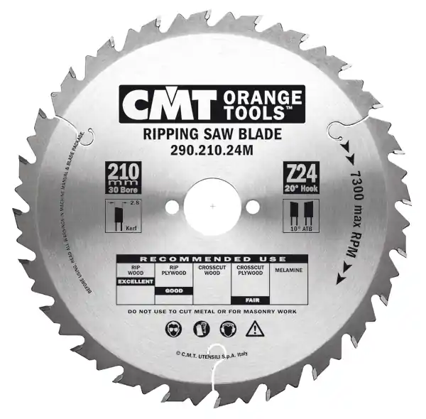 CMT 290.260.28M Lame de scie pour coupe en longueur 260 x 30 x 28D