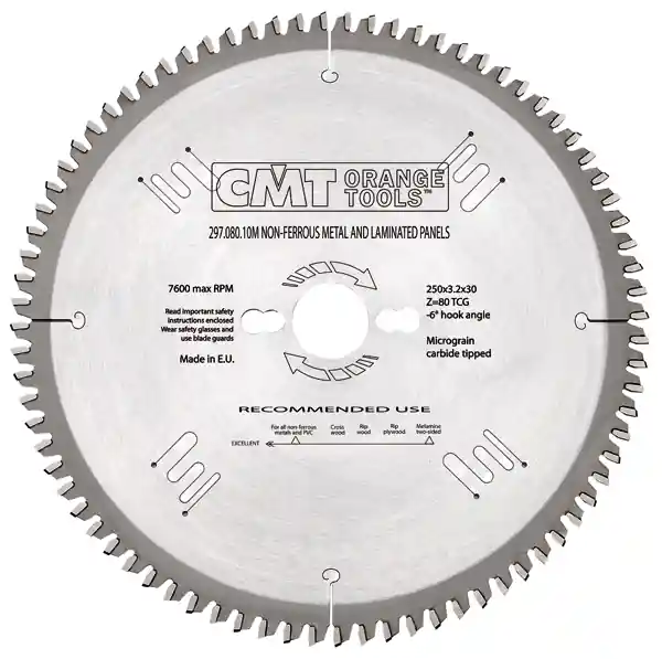 CMT 296.165.40H Scie circulaire pour métaux non ferreux/Trespa/Alu 165 x 20 x 40D