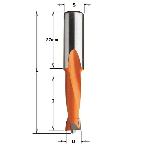 CMT 310.051.11 Foret à cheville 5,1mm - tige 10x27 - Droite