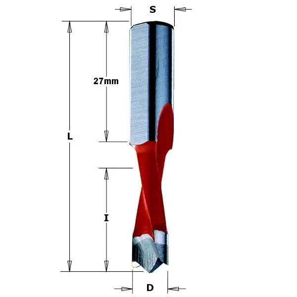 CMT 310.090.42 Foret à cheville extra fijn mikrograin 9mm - tige 10x27 - Gauche