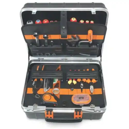 Bahco 4750RCW011VDE Mallette d‘‘outils VDE de 53 pièces avec roues en caoutchouc