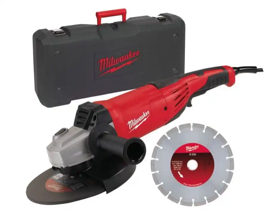 Milwaukee 4933440292 AG 22-230 Meuleuse d‘angle Diamond set/DMS - 2200W - 230mm