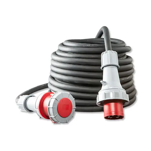 Keraf 104772 câble d‘extension 5 pôles 25 m 5 x 6 mm2 63A