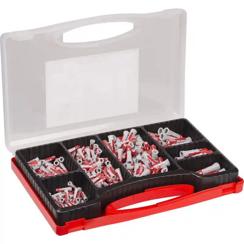Fischer 535973 Redbox Duopower Assortiment de pluggings en mallette !