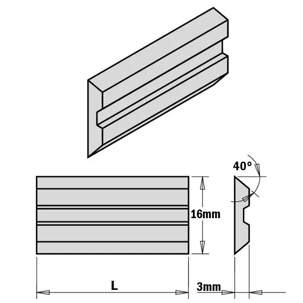 GRN Tools 795.236.16 Centrolock HSS 235x16x3