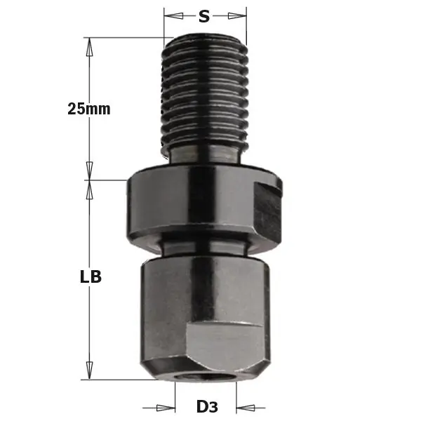 CMT 796.140.00 Porte fraise pour fraiseuse 57mm - tige 14x2mm
