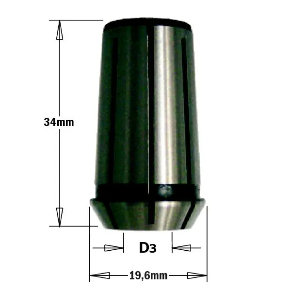 CMT 796.920.00 Pince de serrage pour fraise 34 mm, D3=12
