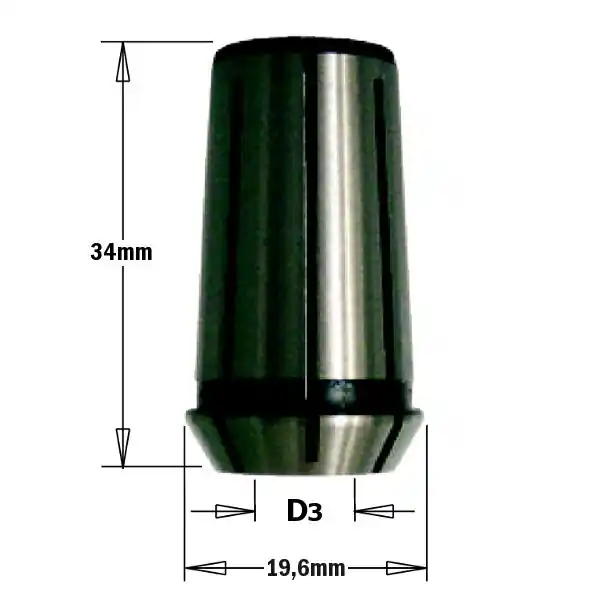 CMT 796.927.00 Pince de serrage pour fraise 34 mm, D3=12,7
