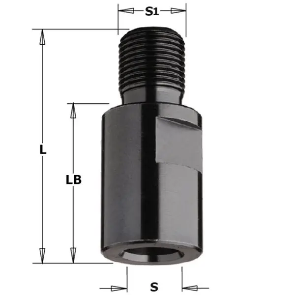 CMT 798.101.00 Adapteur pour foret S=ØM10, S1=M10x1,5