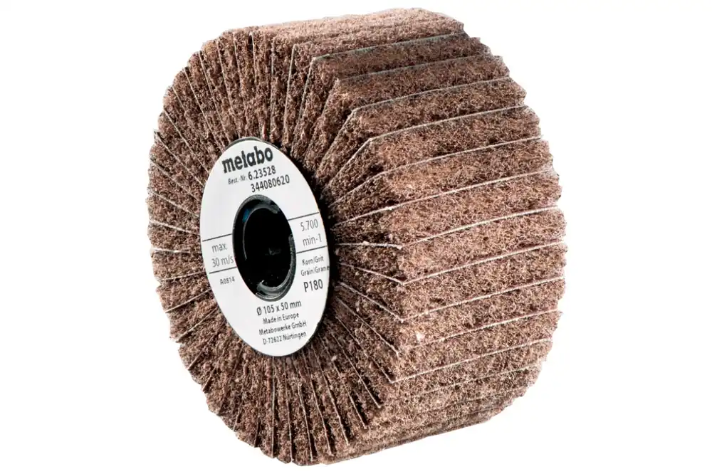 Metabo Accessoires 623483000 Rouleau de ponçage à lamelles / non tissé 105x100 mm P60 pour SE12-115 et S18LTX